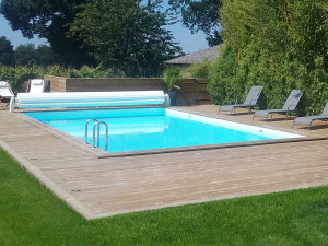 Holzpool-Set rechteckig "Oceano" - 9,20 x 5,20 x 1,44 m