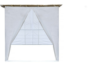 Sukkah-Set NINA anpassbar - 3 x 2 - 1 Bambusrolle und 3 Holzpfosten