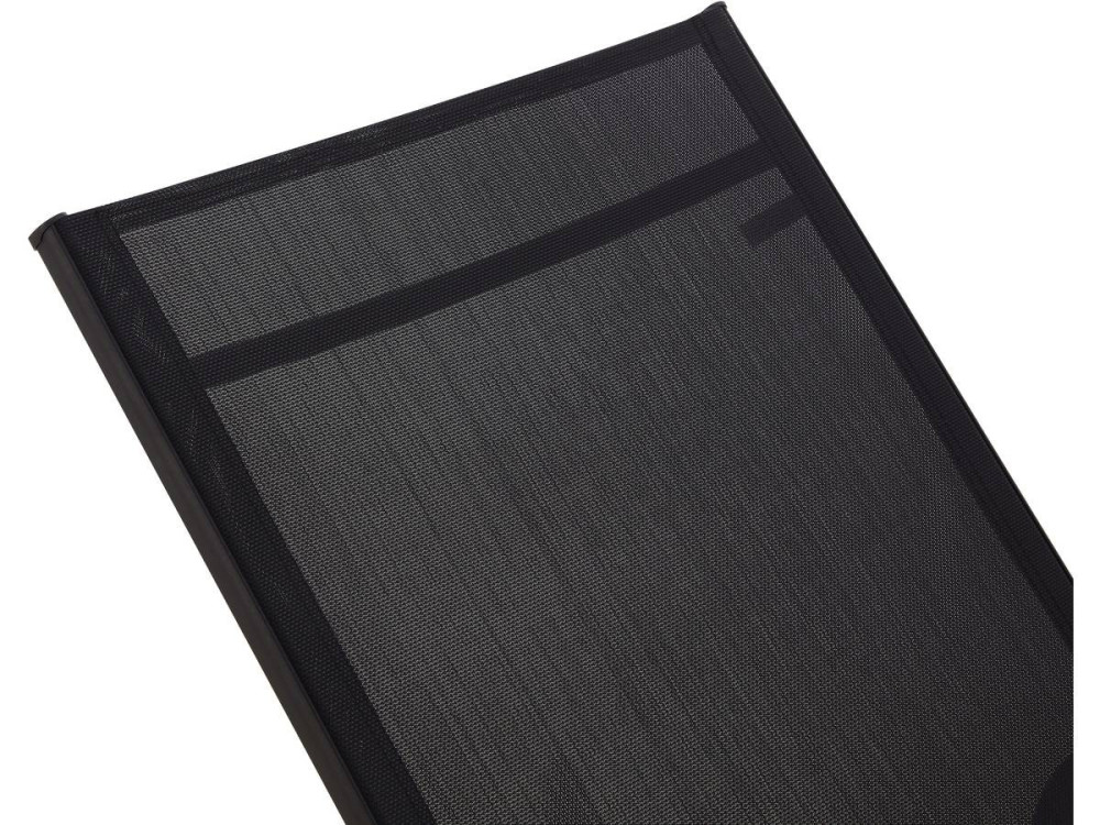 2er-Set Sonnenliegen aus Metall "Farniente - Schwarz