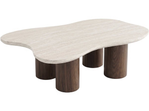 Design-Couchtisch aus Holz „Lya“ – 120 cm – Braun