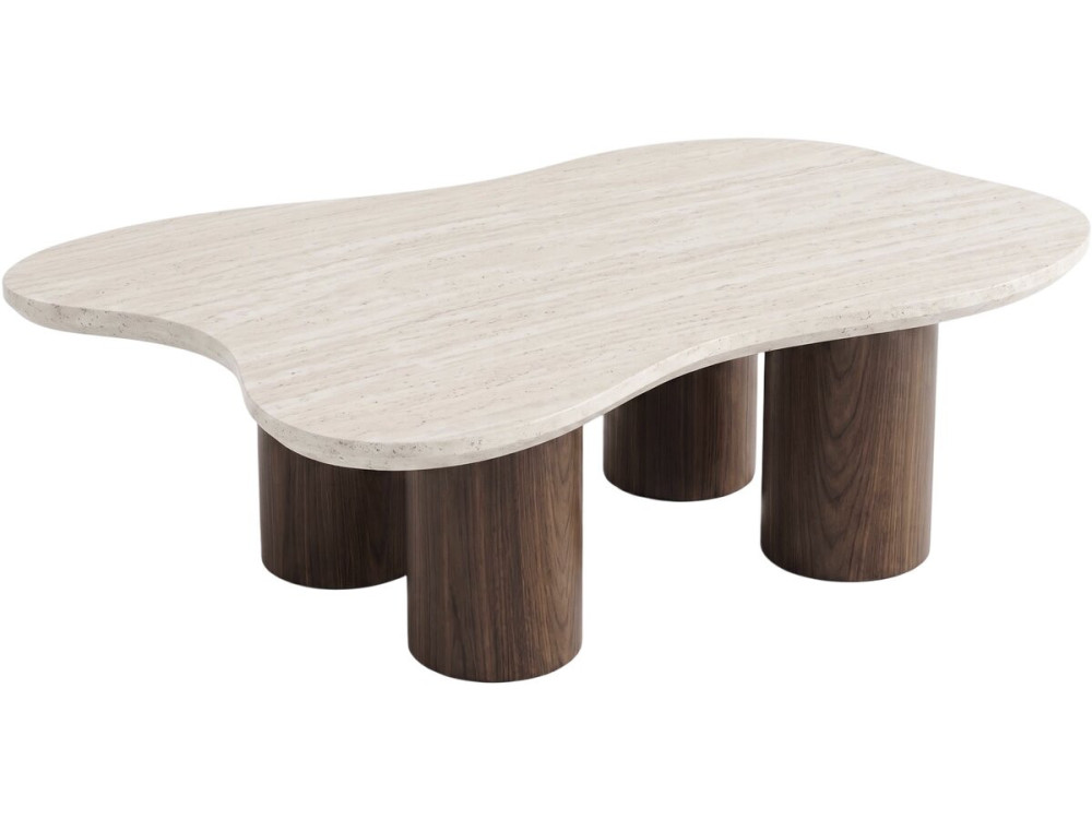 Design-Couchtisch aus Holz „Lya“ – 120 cm – Braun