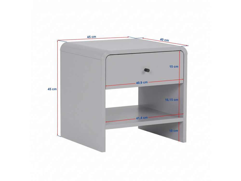 Parametre 2 45 x 40 x 45 cm Parametre 1 Noyer Milano