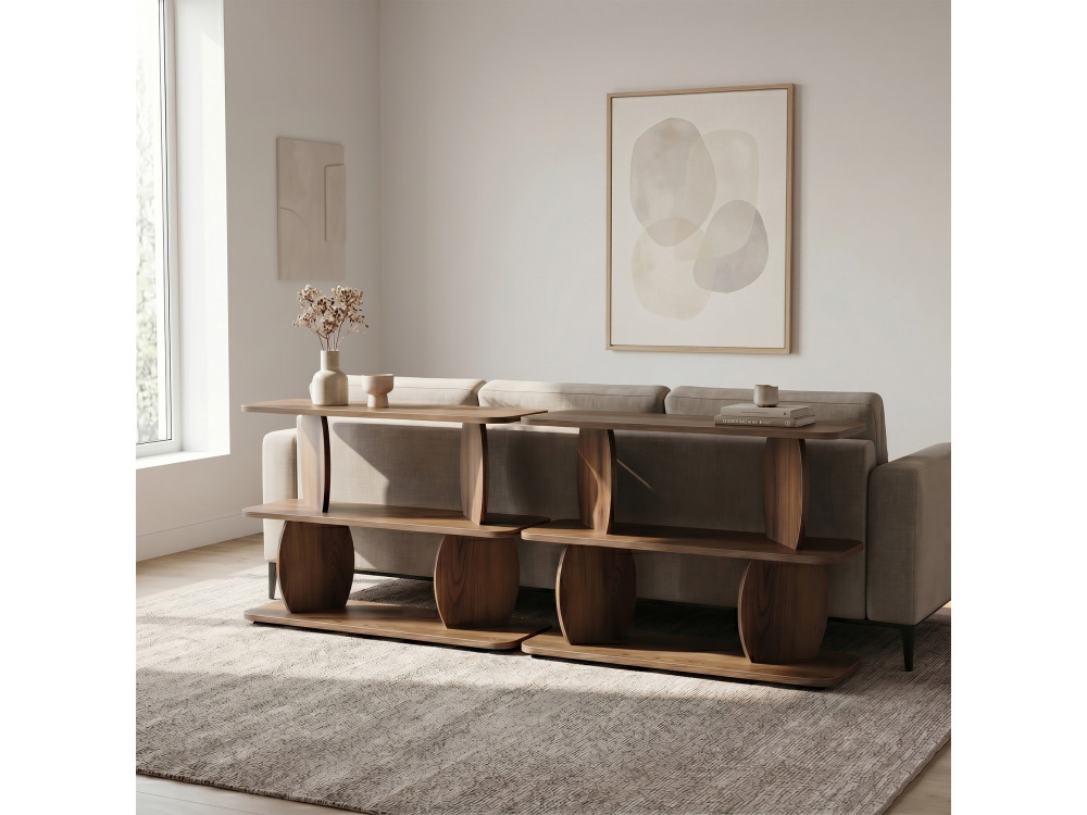 Beistelltisch aus Holz „Armonia“ – 90 x 30 x 70 cm – Braun