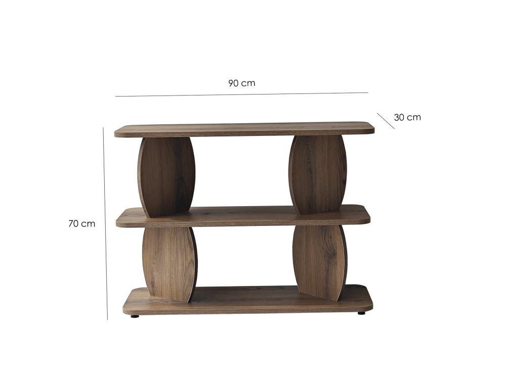 Beistelltisch aus Holz „Armonia“ – 90 x 30 x 70 cm – Braun