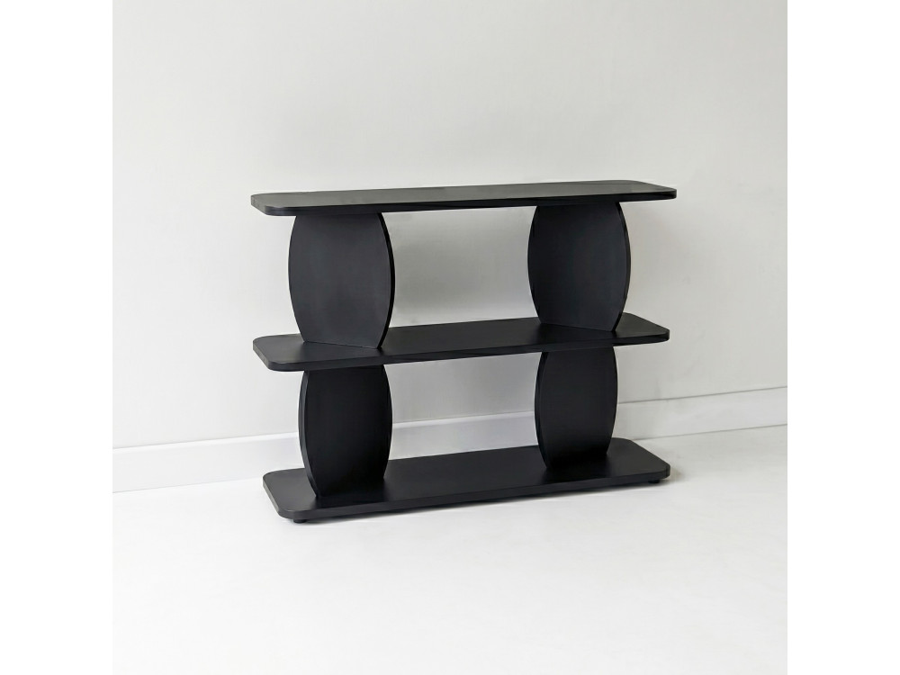 Beistelltisch aus Holz „Armonia“ – 90 x 30 x 70 cm – Schwarz