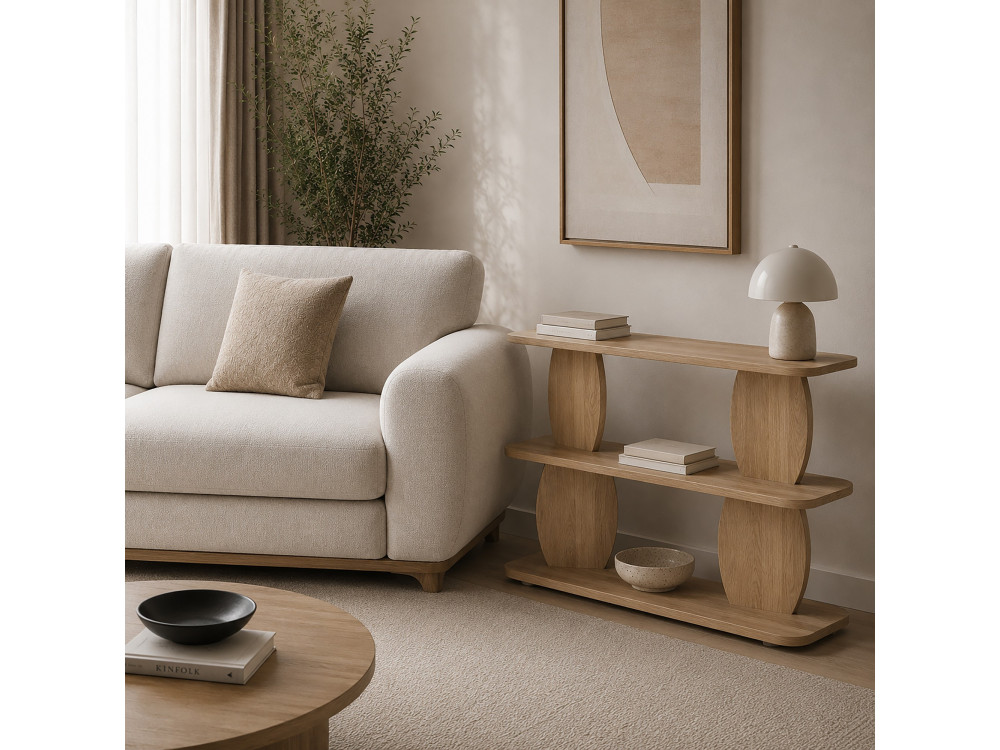 Beistelltisch aus Holz „Armonia“ – 90 x 30 x 70 cm – Eiche „Saphir“