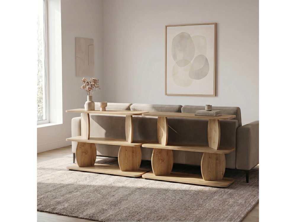 Beistelltisch aus Holz „Armonia“ – 90 x 30 x 70 cm – Eiche „Saphir“