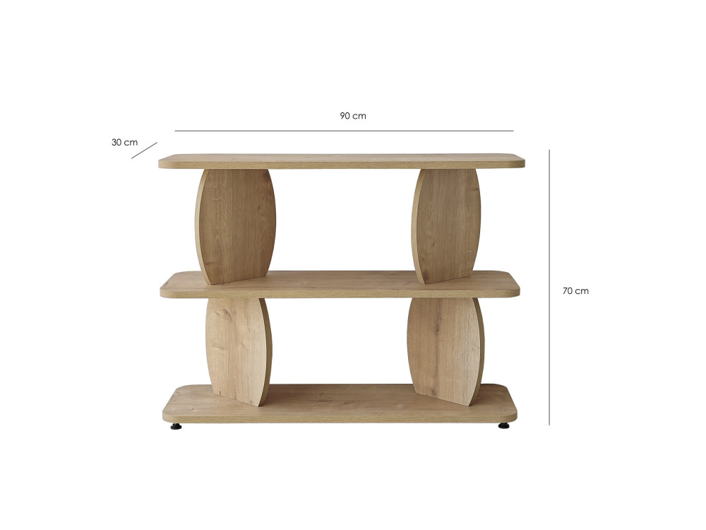 Beistelltisch aus Holz „Armonia“ – 90 x 30 x 70 cm – Eiche „Saphir“