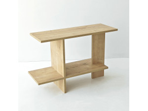 Beistelltisch aus Holz „Essenziale“ – 80 x 30 x 55 cm – Eiche Saphir