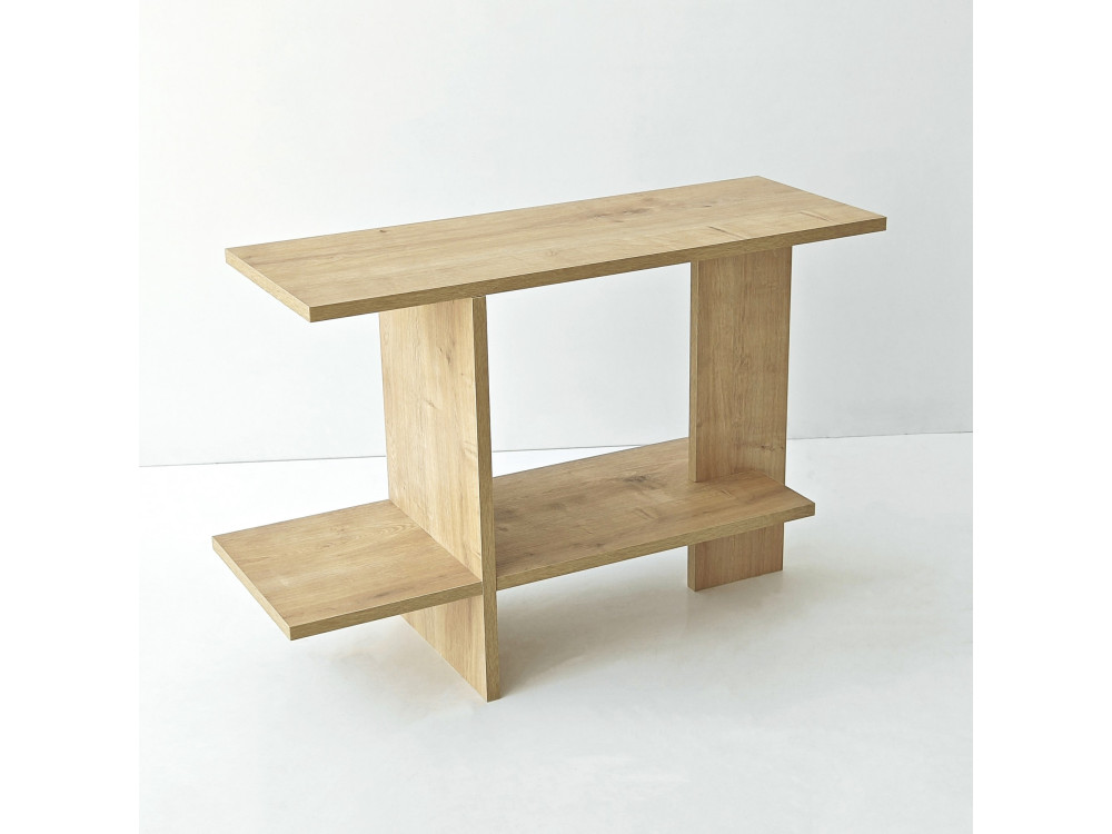 Beistelltisch aus Holz „Essenziale“ – 80 x 30 x 55 cm – Eiche Saphir