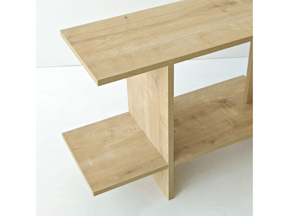 Beistelltisch aus Holz „Essenziale“ – 80 x 30 x 55 cm – Eiche Saphir