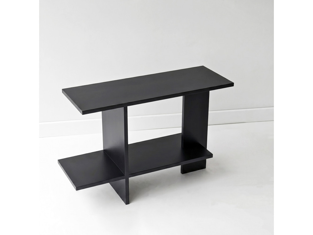 Beistelltisch aus Holz „Essenziale“ – 80 x 30 x 55 cm – Schwarz