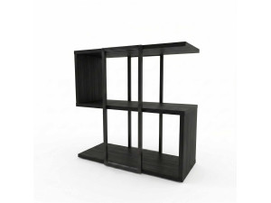 Beistelltisch aus Holz „HOMIA“ – 56 x 25 x 56 cm – Schwarz