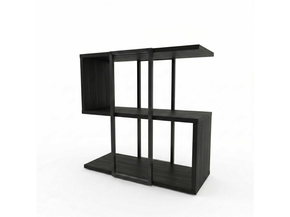 Beistelltisch aus Holz „HOMIA“ – 56 x 25 x 56 cm – Schwarz