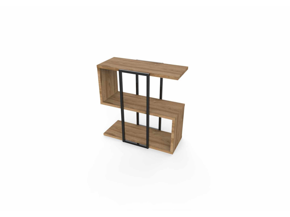 Beistelltisch aus Holz „HOMIA“ – 56 x 25 x 56 cm – Dunkles Oud
