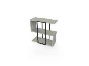 Beistelltisch aus Holz „HOMIA“ – 56 x 25 x 56 cm – Aschgrün