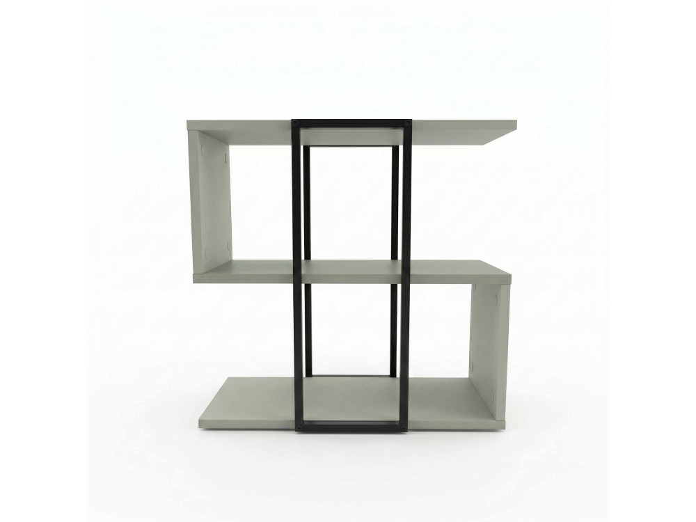Beistelltisch aus Holz „HOMIA“ – 56 x 25 x 56 cm – Aschgrün