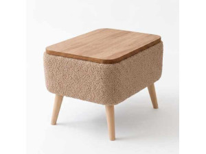 Beistelltisch aus Holz „Nora“ – 60 x 30 x 45 cm – Braun