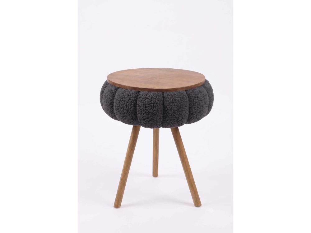 Beistelltisch aus Holz „Papatya Zgn“ – 33 x 45 cm – Anthrazit