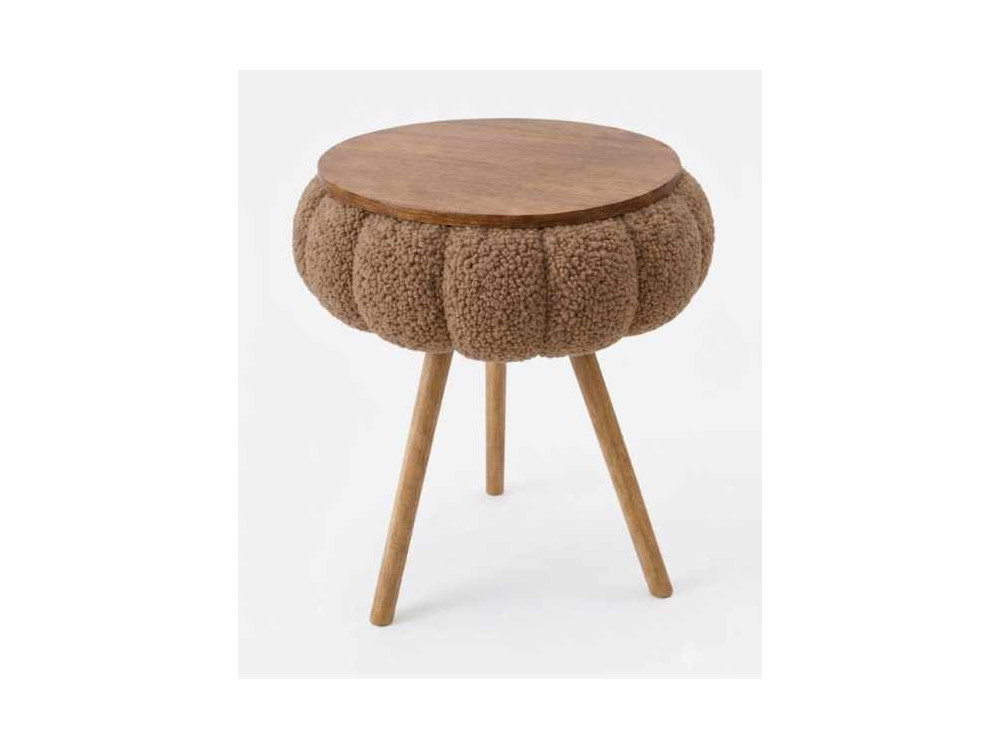 Beistelltisch aus Holz „Papatya Zgn“ – 33 x 45 cm – Braun