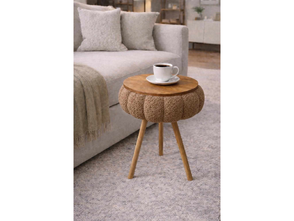 Beistelltisch aus Holz „Papatya Zgn“ – 33 x 45 cm – Braun