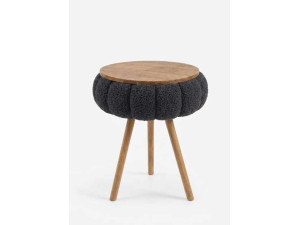 Beistelltisch aus Holz „Papatya Zgn“ – 33 x 45 cm – Schwarz