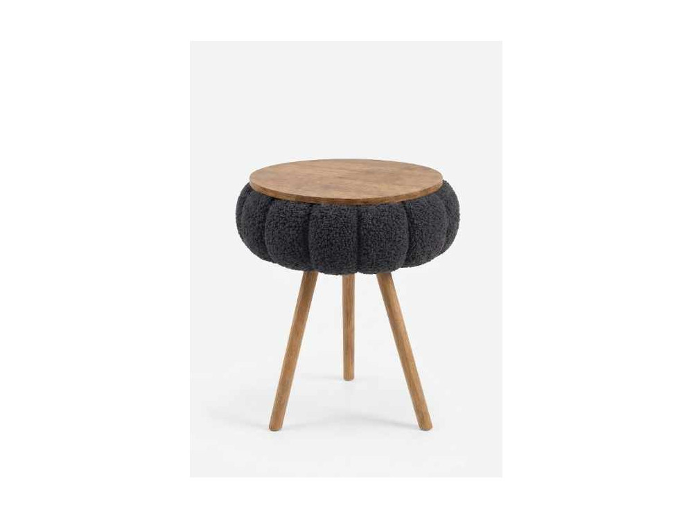 Beistelltisch aus Holz „Papatya Zgn“ – 33 x 45 cm – Schwarz