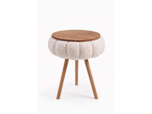 Beistelltisch aus Holz „Papatya Zgn“ – 33 x 45 cm – Beige