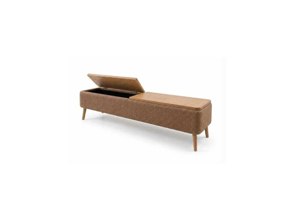 TV-Schrank aus Holz „Sarven“ – 120 x 30 x 45 cm – Braun