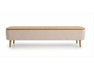 TV-Schrank aus Holz „Sarven“ – 120 x 30 x 45 cm – Weiß