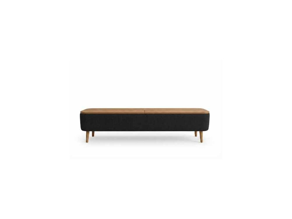 TV-Möbel aus Holz „Sarven“ – 120 x 30 x 45 cm – Schwarz