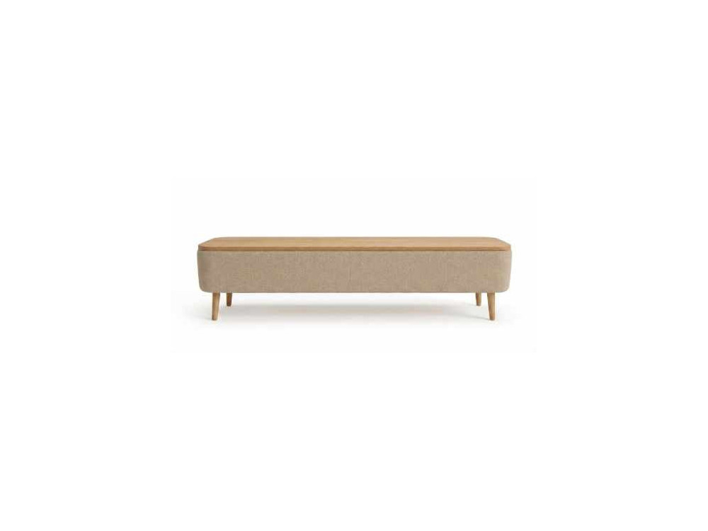 TV-Möbel aus Holz „Sarven“ – 120 x 30 x 45 cm – Beige