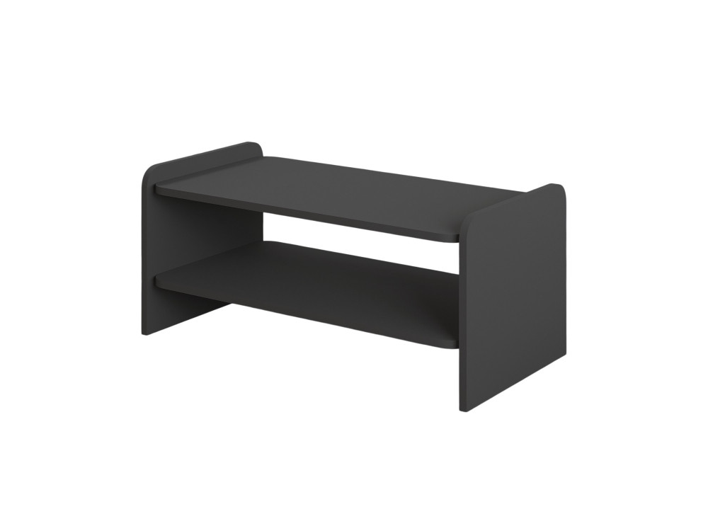 Holz-Couchtisch „Amon“ – 89,8 x 39,8 x 44,8 cm – Anthrazit