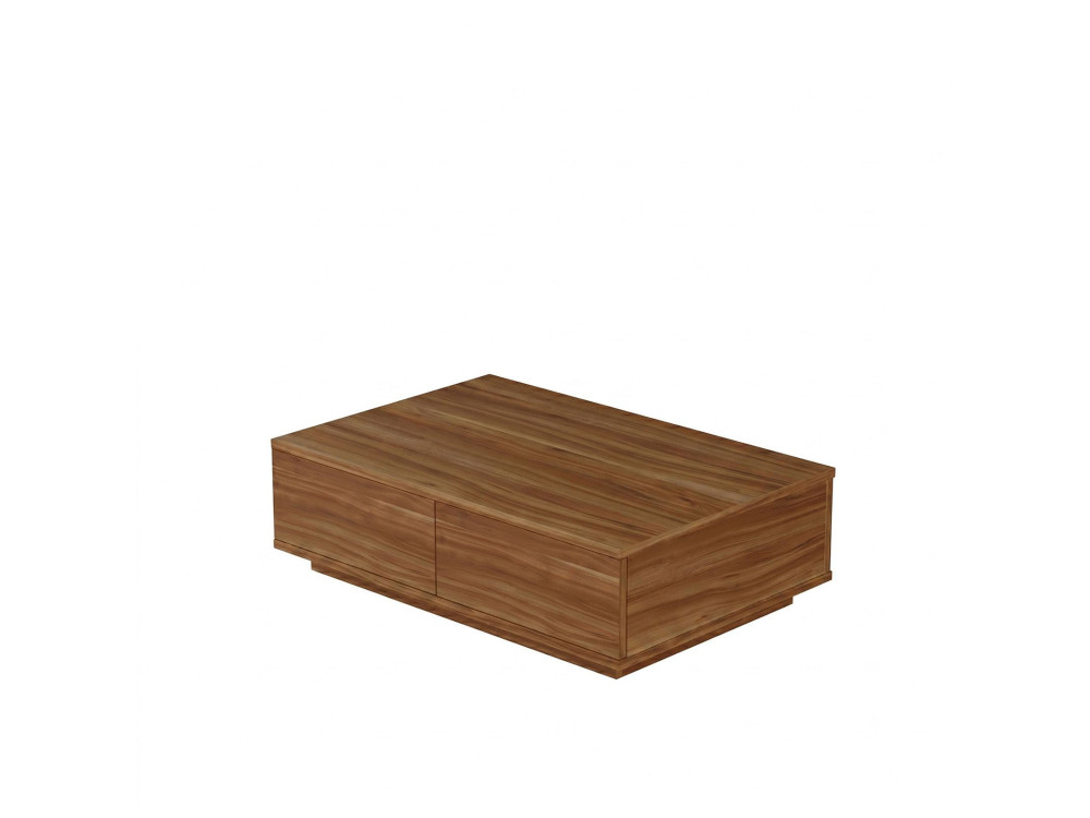 Holz-Couchtisch „Ave14“ – 90 x 28,6 x 60 cm – Nussbaum