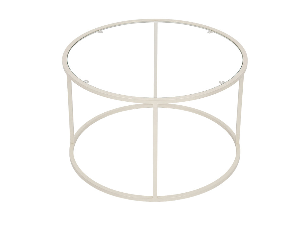 Holz-Couchtisch „Beige-Trs-80-Nrd-Srk“ – 80 x 80 x 43 cm – Beige