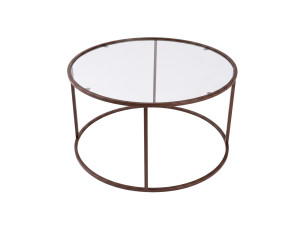 Holz-Couchtisch „Brown-Trs-80-Nrd-Srk“ – 80 x 80 x 43 cm – Braun
