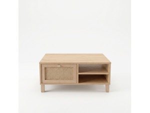 Holz-Couchtisch „Dune“ – 90 x 60 x 39 cm – Eiche