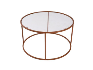 Holz-Couchtisch „Orange-Trs-80-Nrd-Srk“ – 80 x 80 x 43 cm – Orange