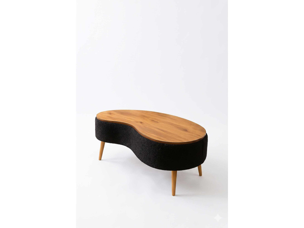 Holz-Couchtisch „Vera“ – 98 x 50 x 45 cm – Schwarz