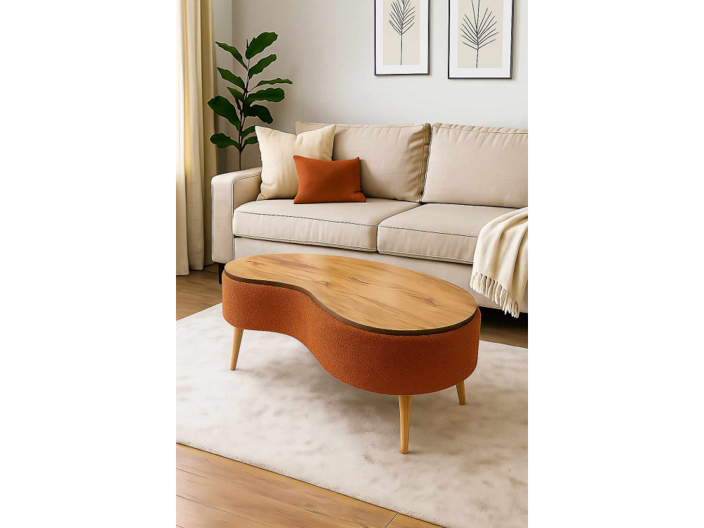 Holz-Couchtisch „Vera“ – 98 x 50 x 45 cm – Braun