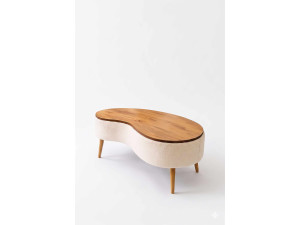 Holz-Couchtisch „Vera“ – 98 x 50 x 45 cm – Weiß