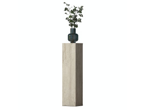 Beistelltisch aus Holz „AD107“ – 20 x 18 x 80 cm – Travertin