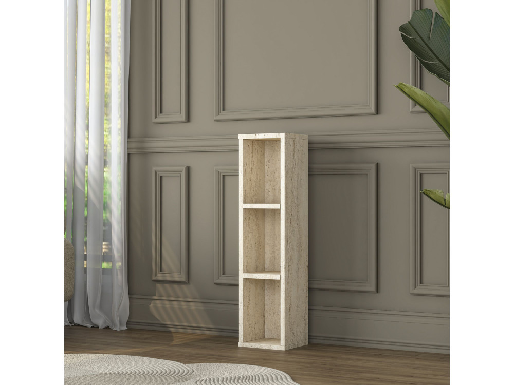 Beistelltisch aus Holz „AD107“ – 20 x 18 x 80 cm – Travertin