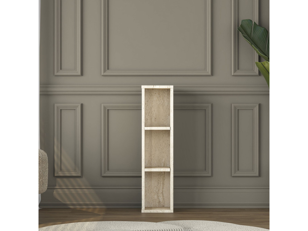 Beistelltisch aus Holz „AD107“ – 20 x 18 x 80 cm – Travertin