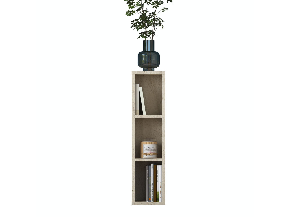 Beistelltisch aus Holz „AD107“ – 20 x 18 x 80 cm – Travertin