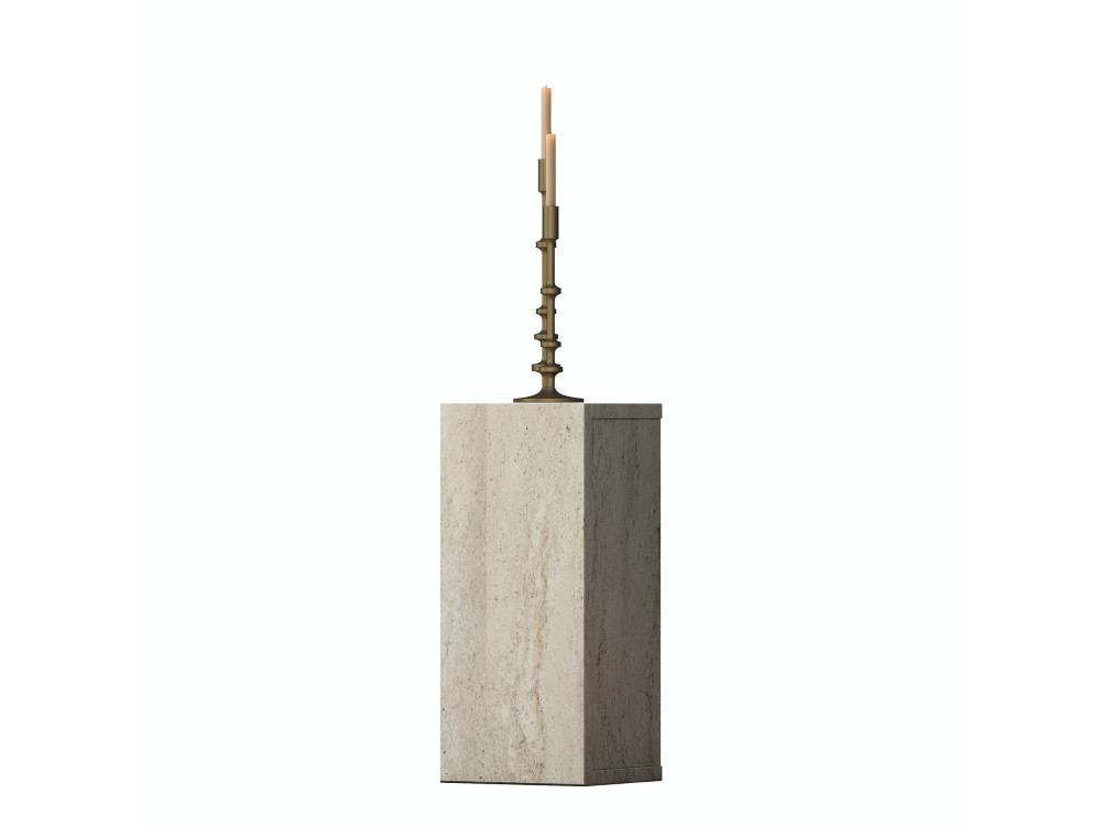 Beistelltisch aus Holz „AD109“ – 20 x 18 x 45 cm – Travertin