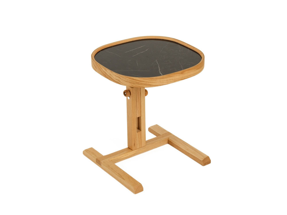 Beistelltisch aus Holz „Opus Kare 42“ – 42 x 42 x 57 cm – Eiche