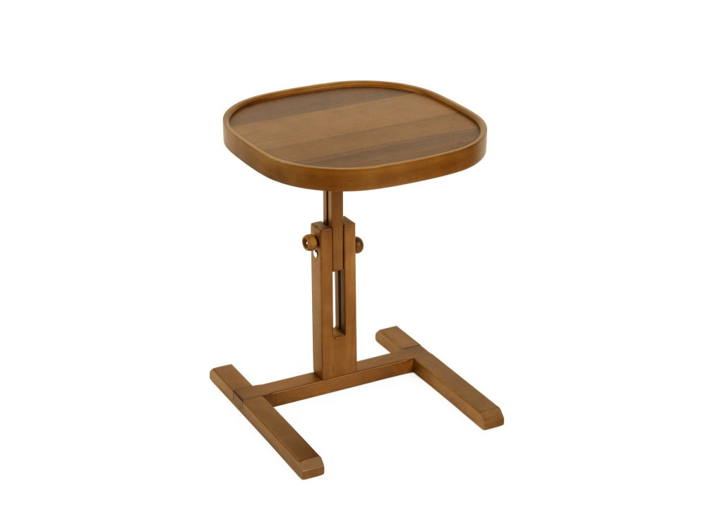 Beistelltisch aus Holz „Opus Kare 42“ – 42 x 42 x 57 cm – Nussbaum