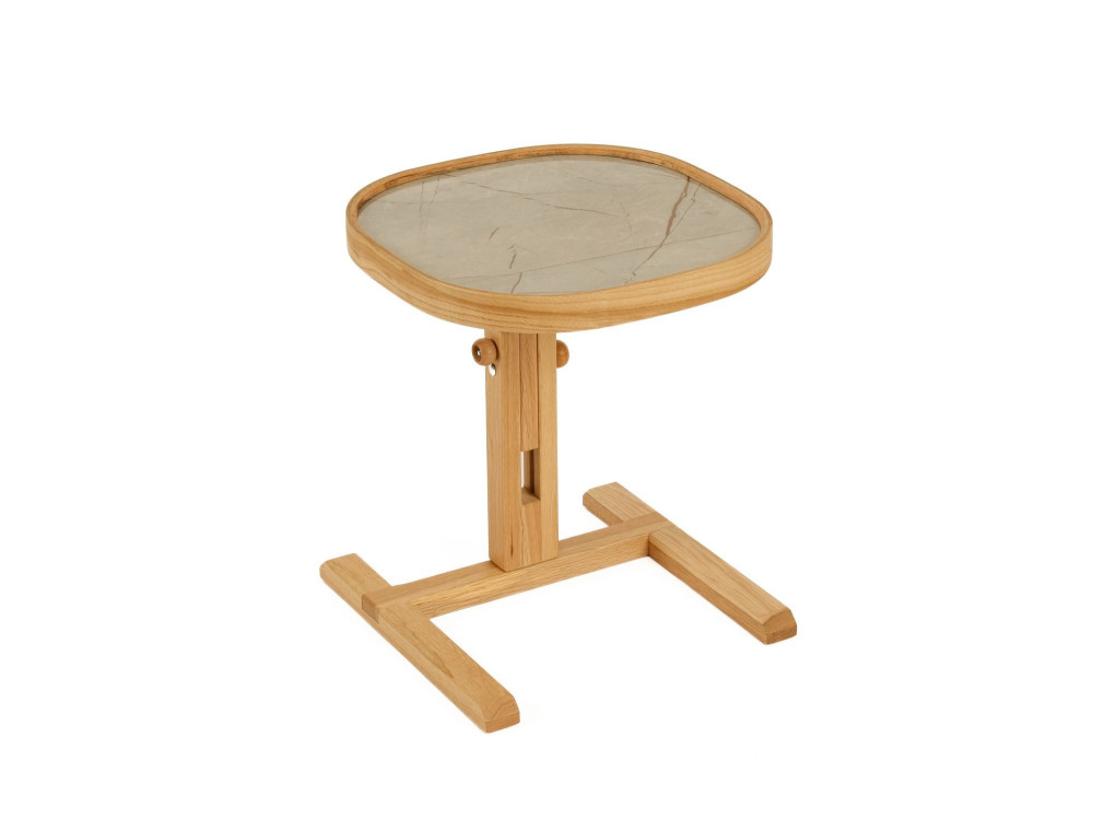 Beistelltisch aus Holz „Opus Kare 42“ – 42 x 42 x 57 cm – Eiche