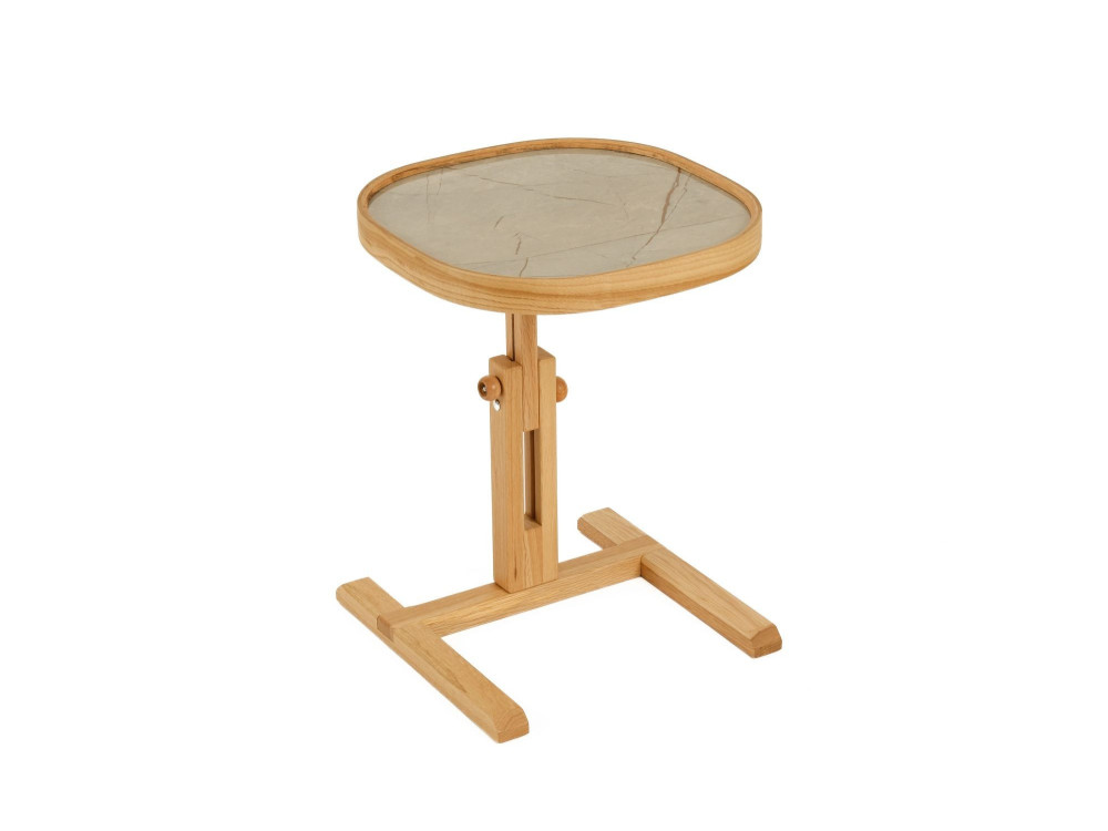 Beistelltisch aus Holz „Opus Kare 42“ – 42 x 42 x 57 cm – Eiche